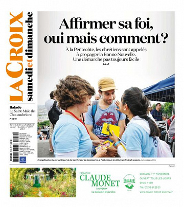 La Croix du Samedi 19 et Lundi 21 Mai 2018