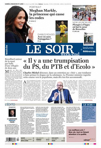 Le Soir du Samedi 19 et Lundi 21 Mai 2018