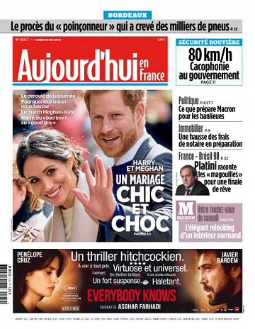 Aujourd’hui en France du Samedi 19 Mai 2018