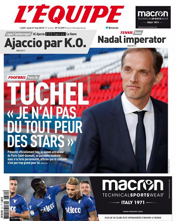 L’equipe du Lundi 21 Mai 2018