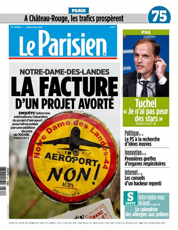 Le Parisien du Lundi 21 Mai 2018