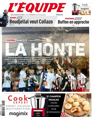 L’equipe du Mardi 22 Mai 2018