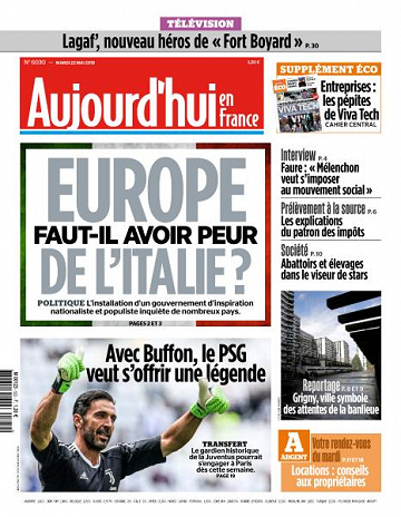Aujourd’hui en France du Mardi 22 Mai 2018