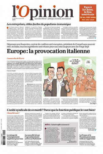 L’Opinion du Mardi 22 Mai 2018