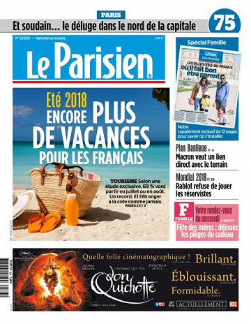 Le Parisien du Mercredi 23 Mai 2018