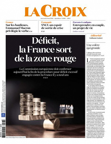 La Croix du Mercredi 23 Mai 2018