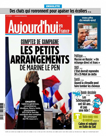 Aujourd’hui en France du Vendredi 25 Mai 2018