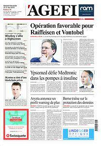 L’Agefi - Vendredi 25 Mai 2018