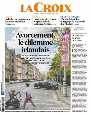 La Croix du Vendredi 25 Mai 2018