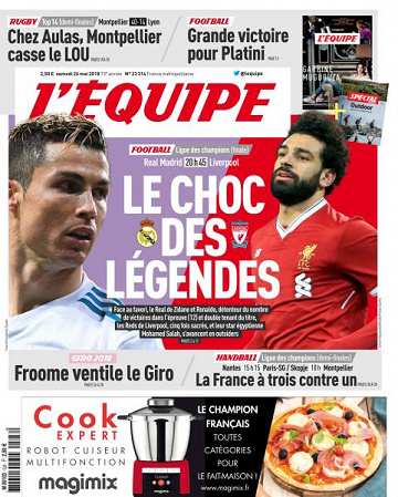 L’equipe du Samedi 26 Mai 2018