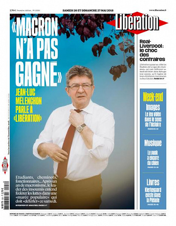 Libération du Samedi 26 et Dimanche 27 Mai 2018