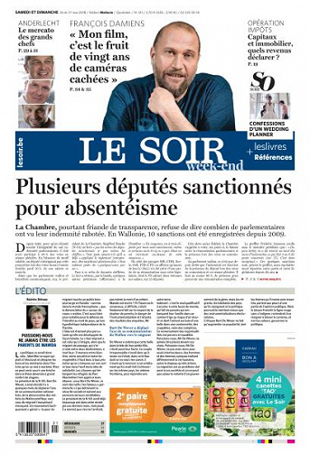 Le Soir du Samedi 26 et Dimanche 27 Mai 2018