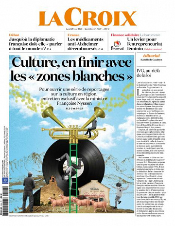 La Croix du Lundi 28 Mai 2018
