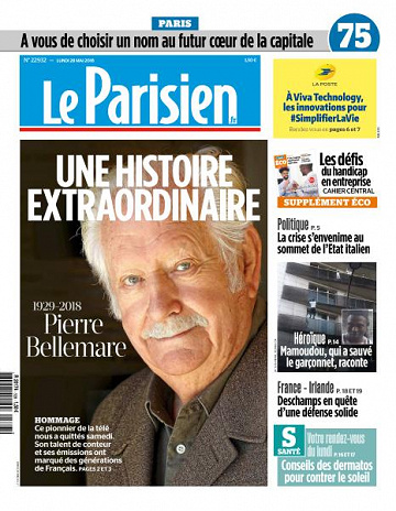Le Parisien du Lundi 28 Mai 2018