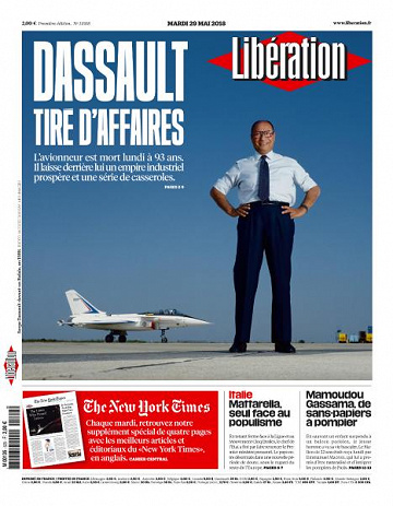 Libération du Mardi 29 Mai 2018