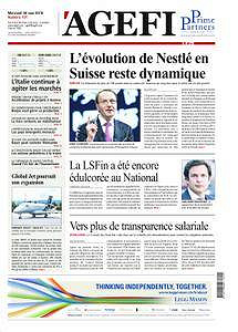 L’Agefi - Mercredi 30 Mai 2018