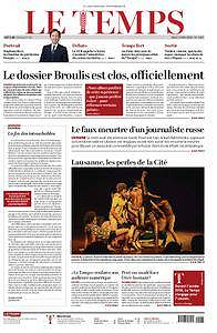 Le Temps - Jeudi 31 Mai 2018