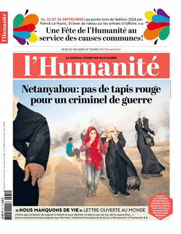 L’Humanite du Jeudi 31 Mai 2018