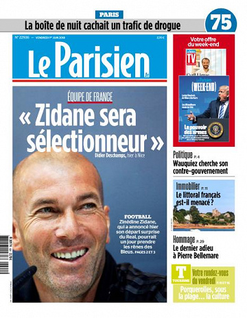 Le Parisien du Vendredi 1er Juin 2018