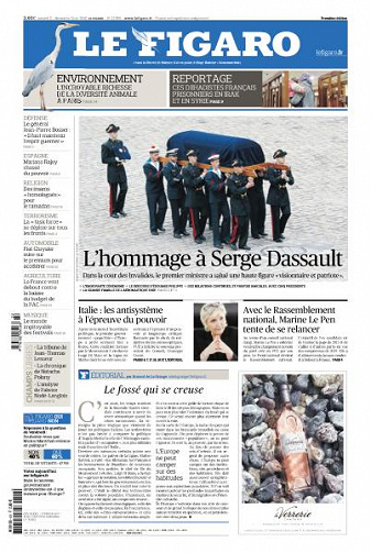 Le Figaro du Samedi 2 et Dimanche 3 Juin 2018