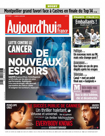 Aujourd’hui en France du Samedi 2 Juin 2018