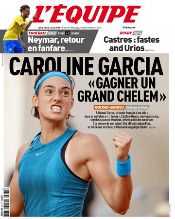 L’equipe du Lundi 4 Juin 2018