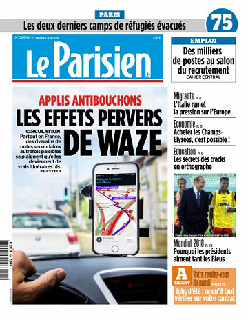 Le Parisien du Mardi 5 Juin 2018