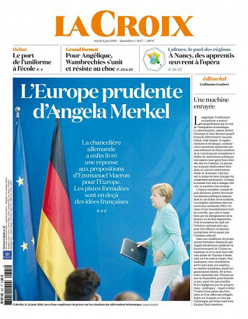 La Croix du Mardi 5 Juin 2018