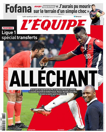 L’equipe du Mardi 5 Juin 2018