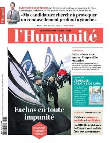 L’Humanite du Mardi 5 Juin 2018
