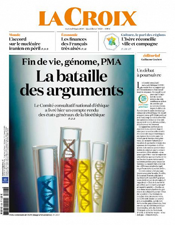 La Croix du Mercredi 6 Juin 2018
