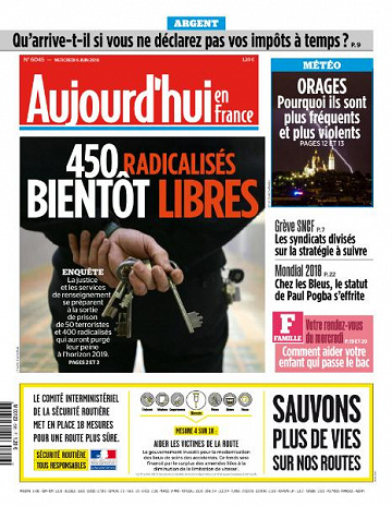 Aujourd’hui en France du Mercredi 6 Juin 2018