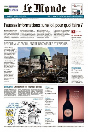 Le Monde du Vendredi 8 Juin 2018