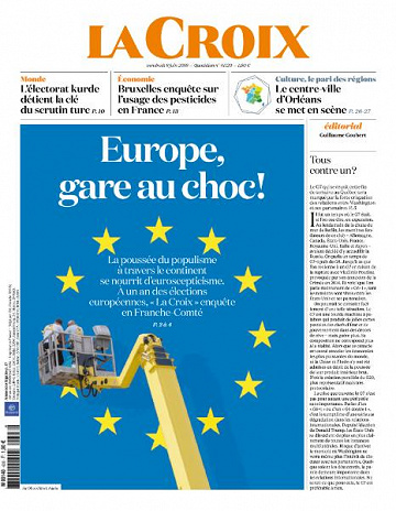 La Croix du Vendredi 8 Juin 2018