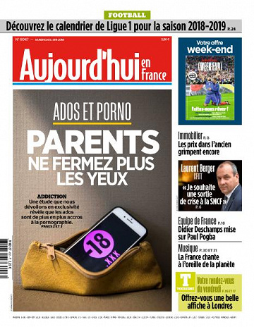 Aujourd’hui en France du Vendredi 8 Juin 2018
