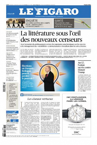 Le Figaro du Samedi 9 et Dimanche 10 Juin 2018