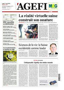L’Agefi - Lundi 11 Juin 2018
