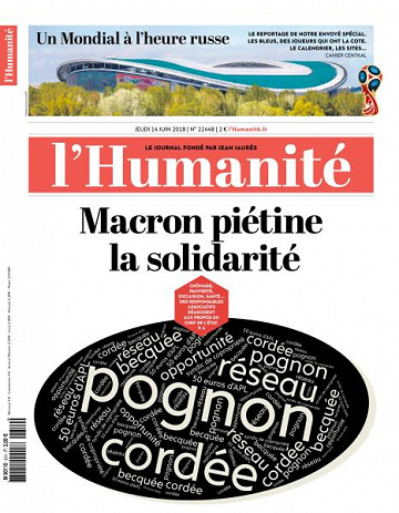 L’Humanite du Jeudi 14 Juin 2018
