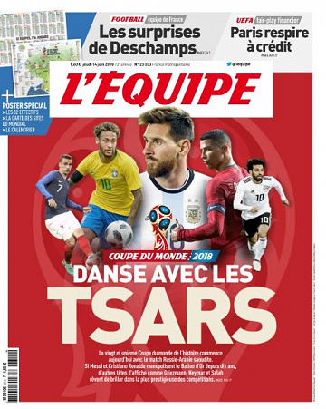 L’equipe du Jeudi 14 Juin 2018