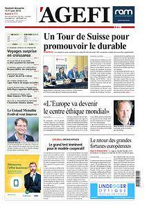 L’Agefi - Vendredi 15 Juin 2018