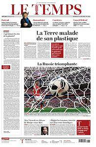 Le Temps - Vendredi 15 Juin 2018