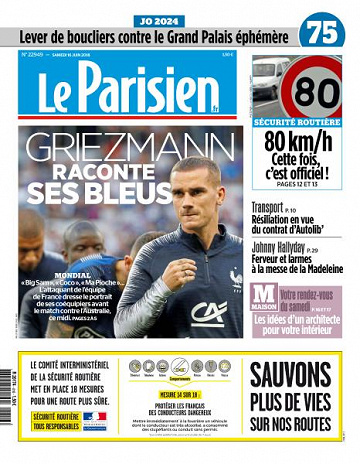 Le Parisien du Samedi 16 Juin 2018