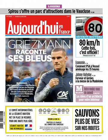Aujourd’hui en France du Samedi 16 Juin 2018