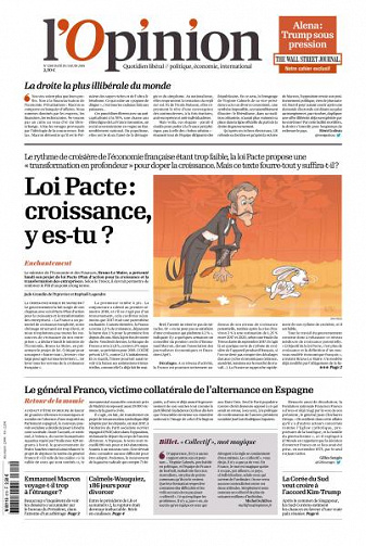 L’Opinion du Mardi 19 Juin 2018