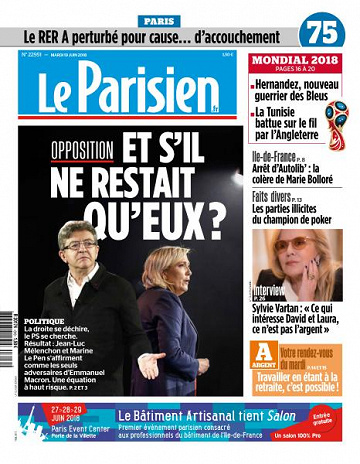 Le Parisien du Mardi 19 Juin 2018