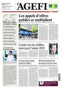 L’Agefi - Mardi 19 Juin 2018