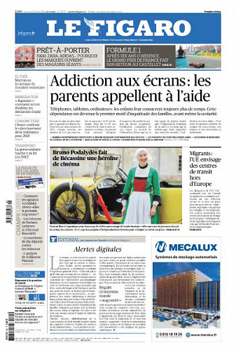 Le Figaro du Mercredi 20 Juin 2018