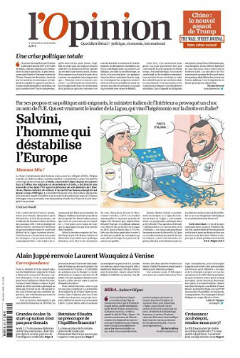 L’Opinion du Mercredi 20 Juin 2018