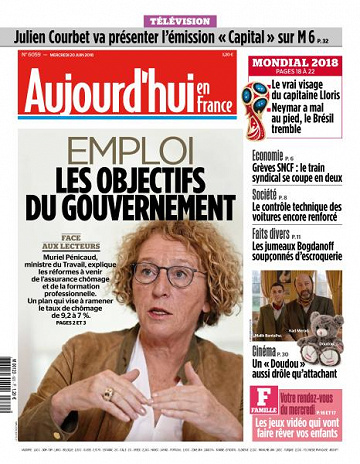 Aujourd’hui en France du Mercredi 20 Juin 2018