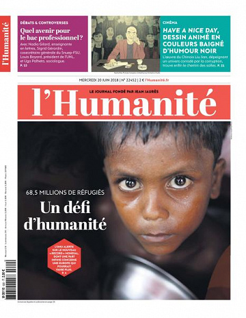 L’Humanite du Mercredi 20 Juin 2018